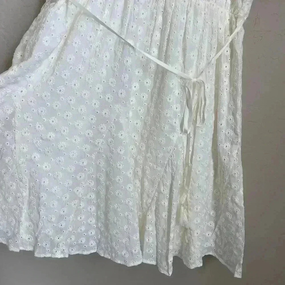 Madewell Eyelet Tassel-Tie Mini Dress Size 10 - Picture 8 of 14